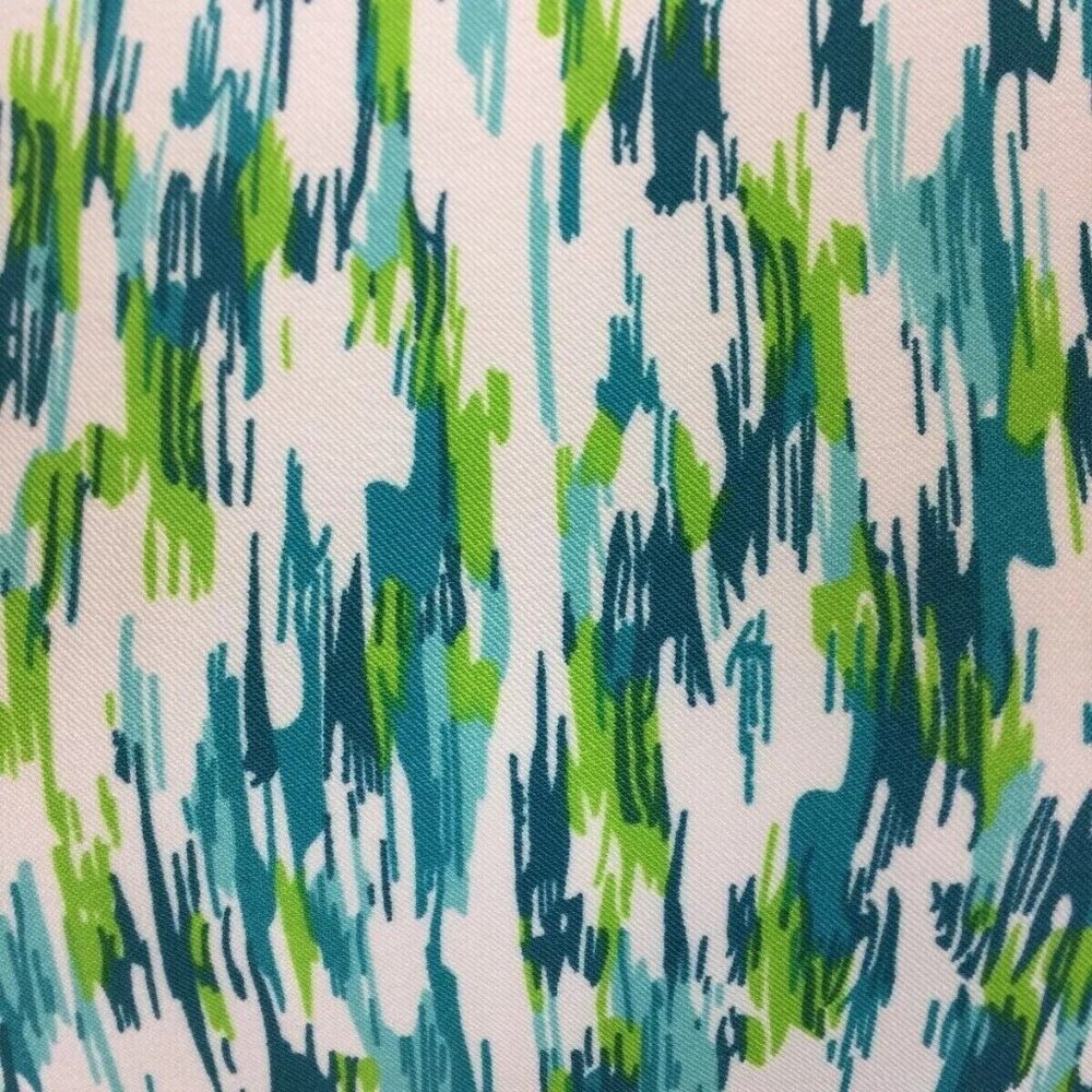 Perceptions NY Sheath Dress Womens Size 16 Blue Green White Classic Sleeveless - Picture 10 of 14